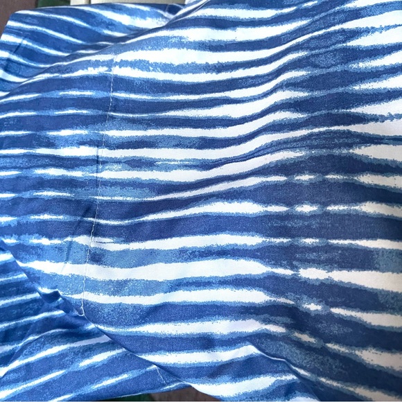 Twin size microfiber sheets fitted and flat set. design name, blue wave NEW - Picture 2 of 3